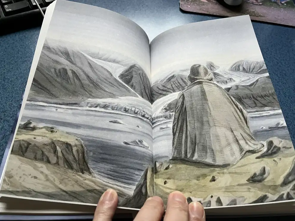 Buchseite mit Illustration